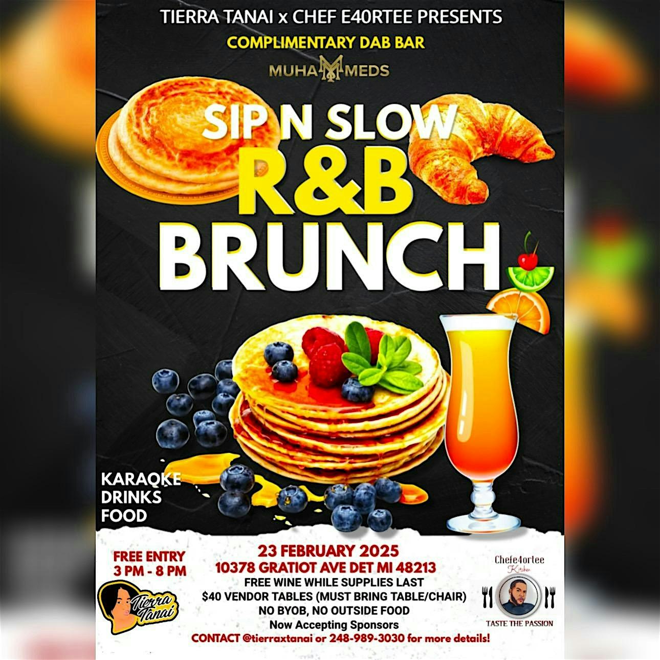 SIP N SLOW RNB BRUNCH – Detroit, MI