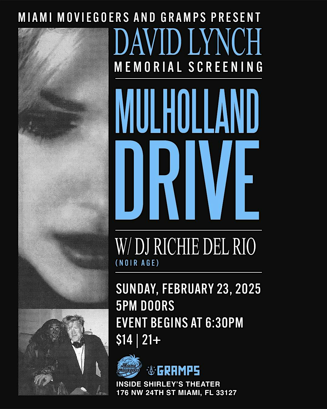 David Lynch Memorial Screening: Mulholland Drive – Miami, FL