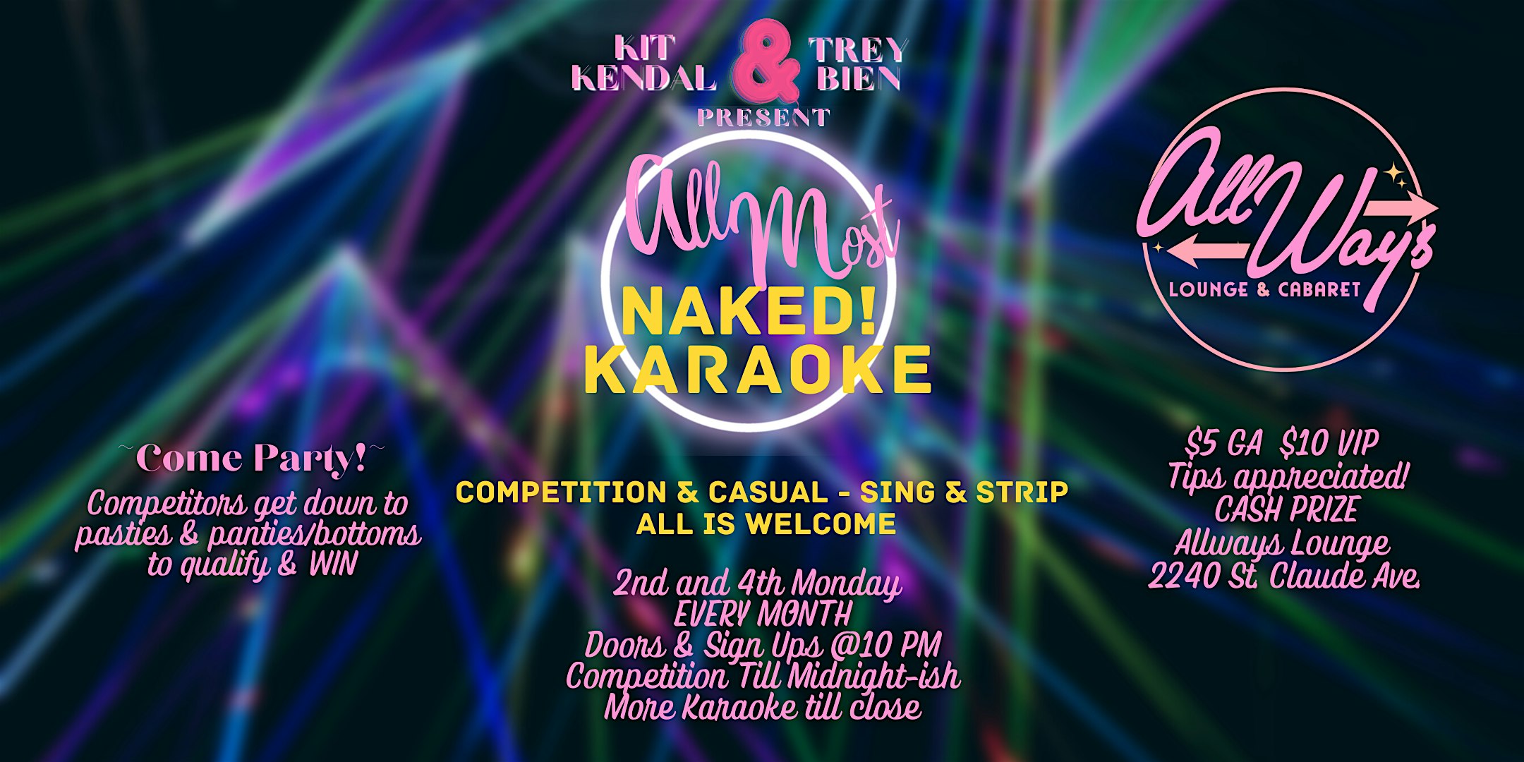 AllMost Naked Karaoke & Competition – New Orleans, LA