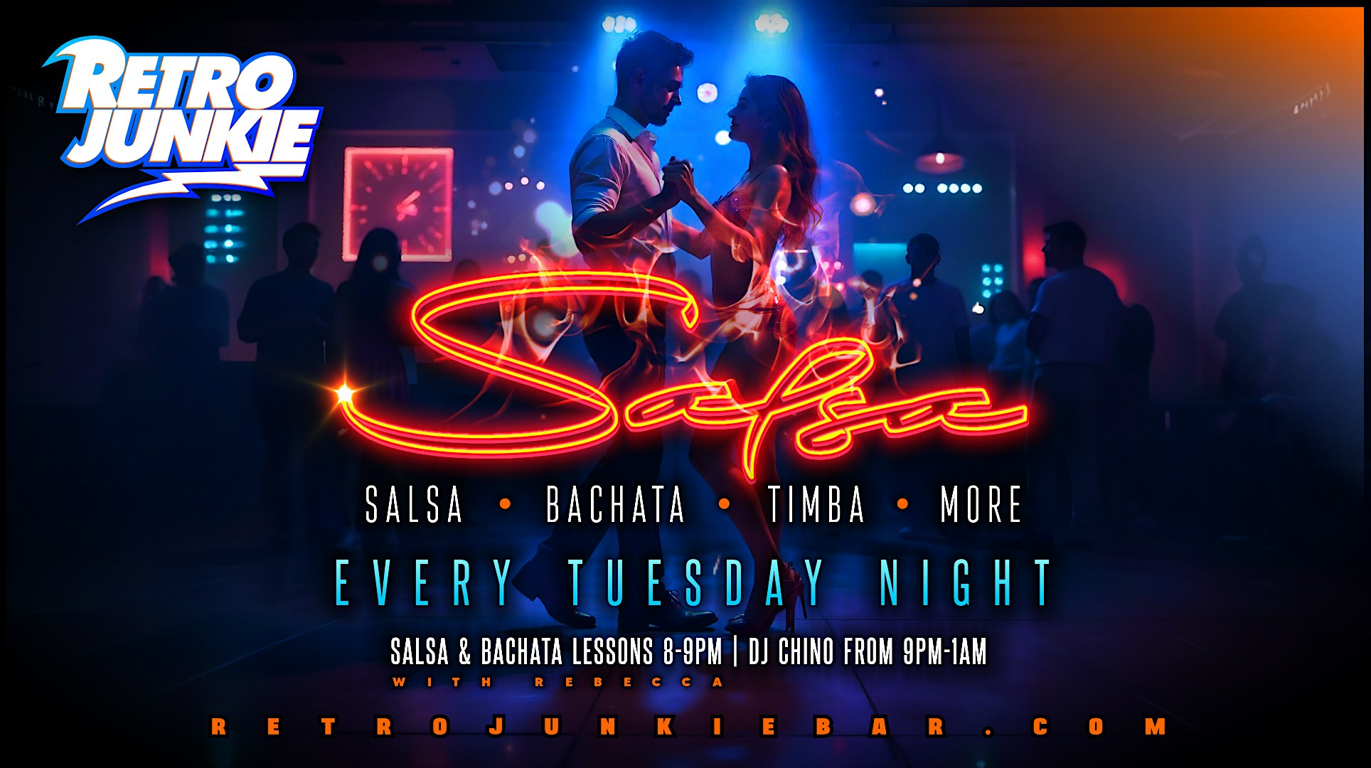 SALSA TUESDAYS @ Retro Junkie! ($10 admission paid at the door) – Walnut Creek, CA