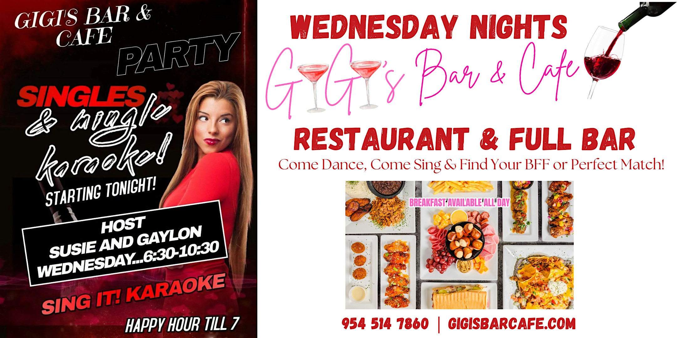 Sing It! Karaoke & Singles Mingle @ Gigi’s Bar & Cafe – Pompano Beach, FL