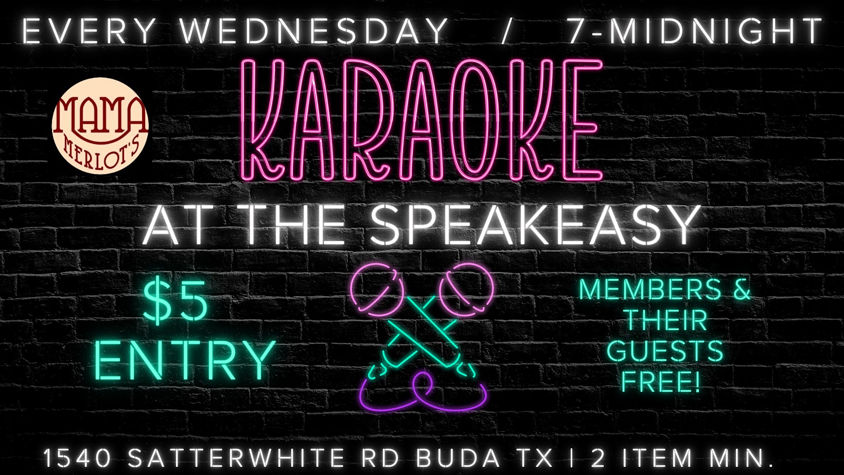 Karaoke at the Speakeasy – Buda, TX