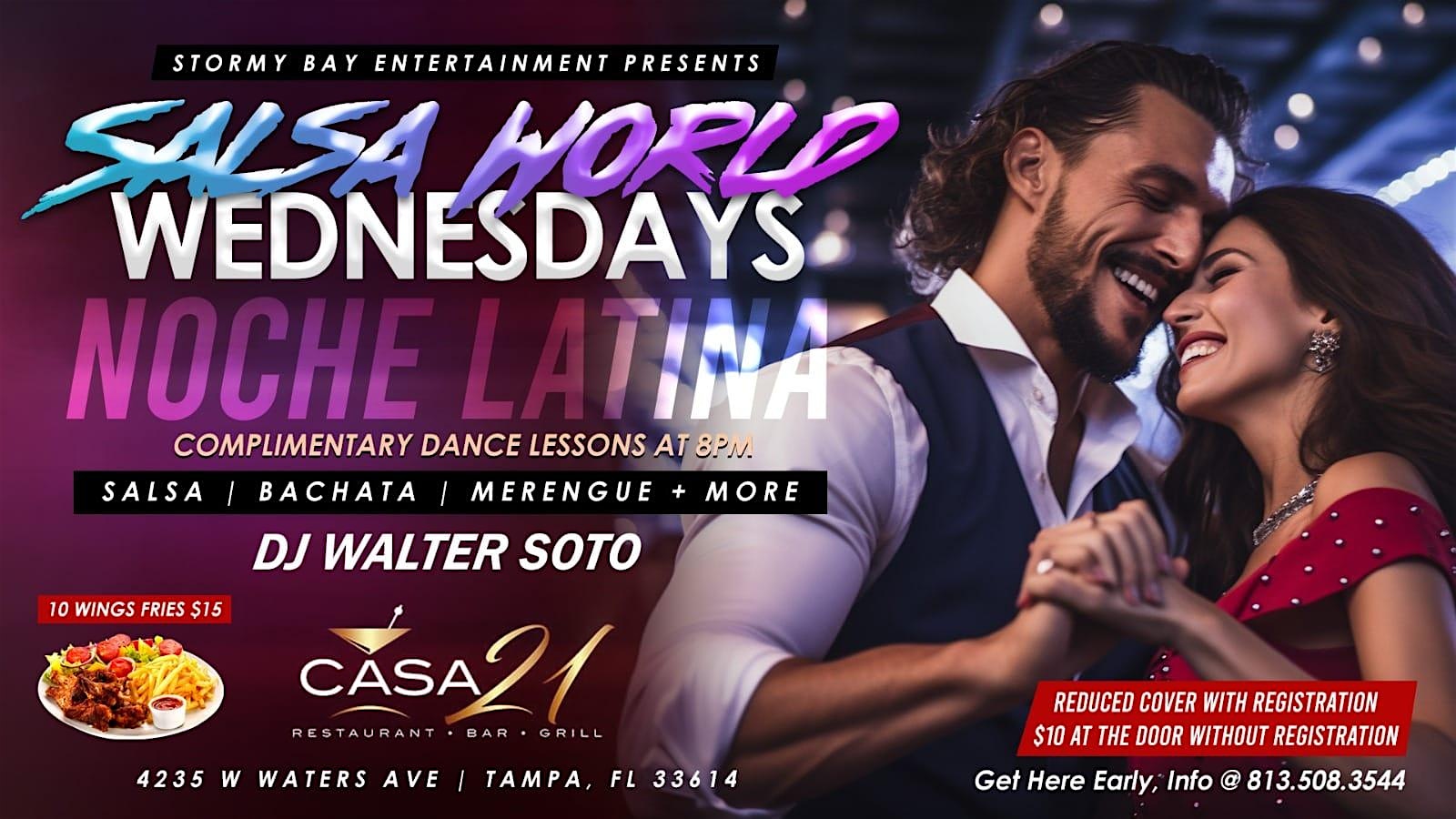 Salsa World Wednesdays Latin Night – Tampa, FL