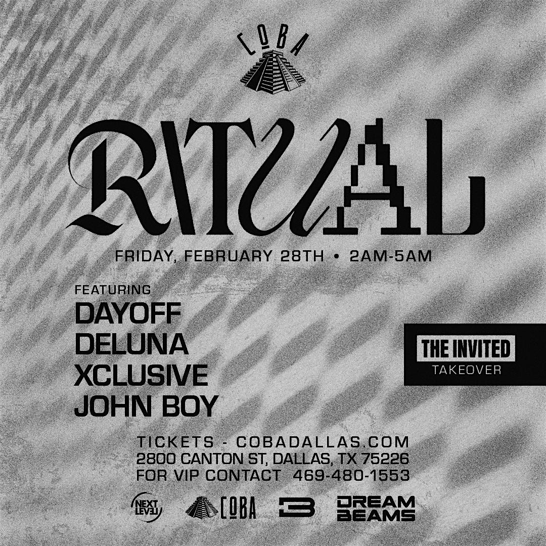 Ritual Fridays at COBA – Dallas, TX