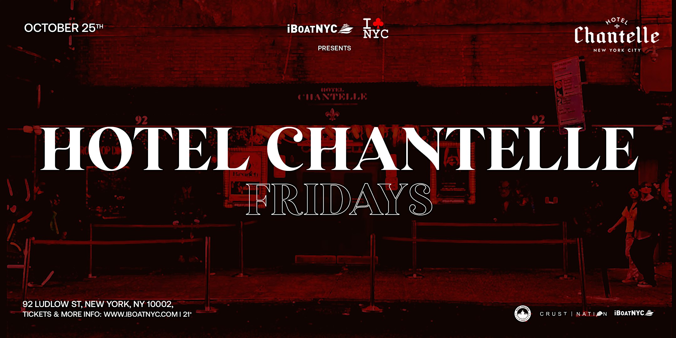 Fridays & Saturdays at Hotel Chantelle – Hip-Hop & R&B Rooftop Party NYC – New York, NY