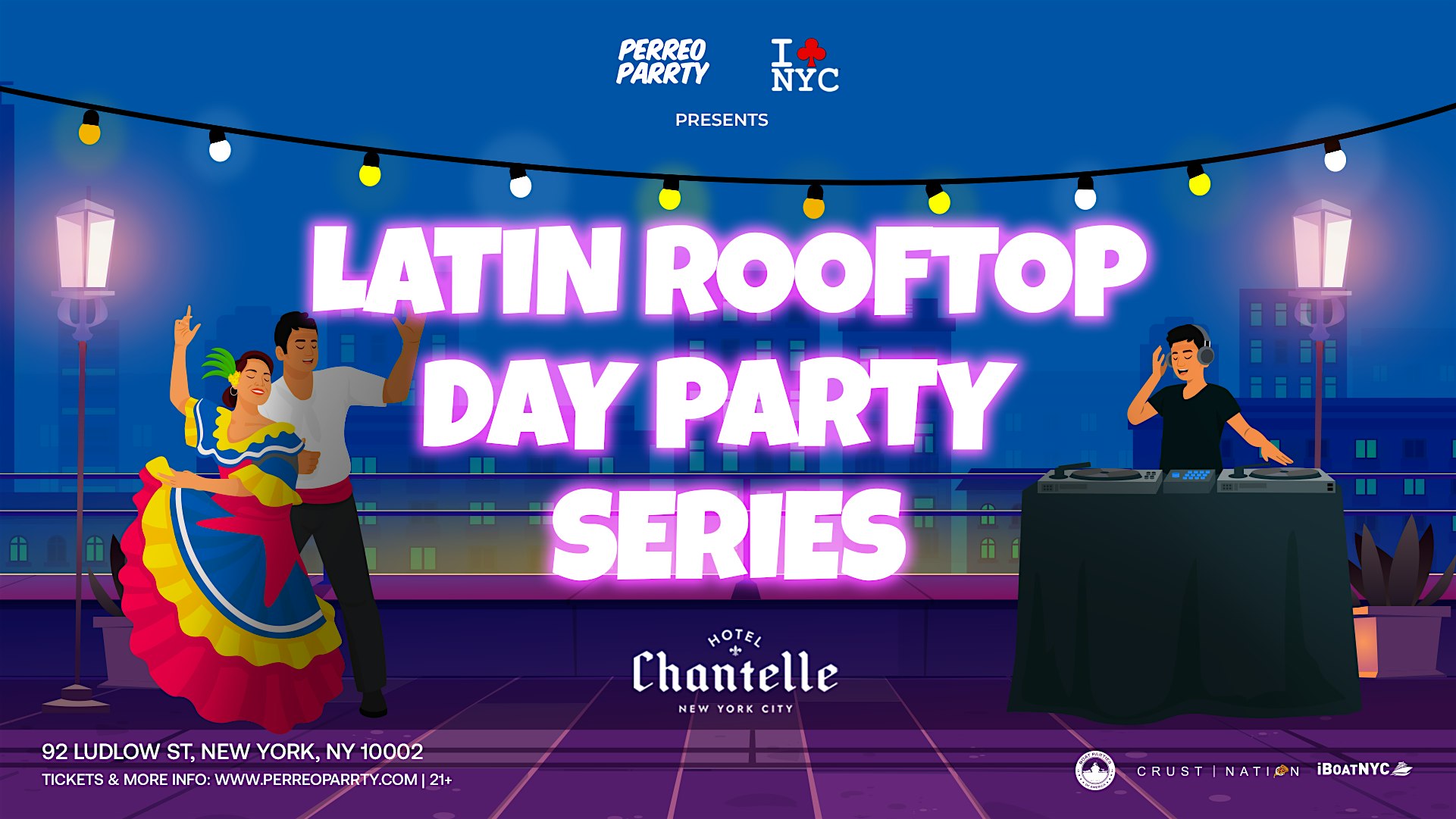 Latin & Reggaeton Rooftop Party NYC – New York, NY