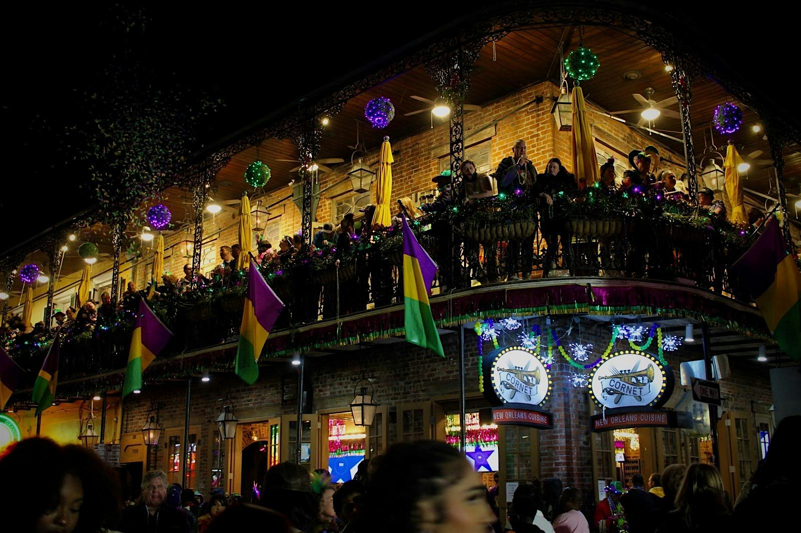 Mardi Gras Balcony Tickets – Friday Gras 6-12am – New Orleans, LA