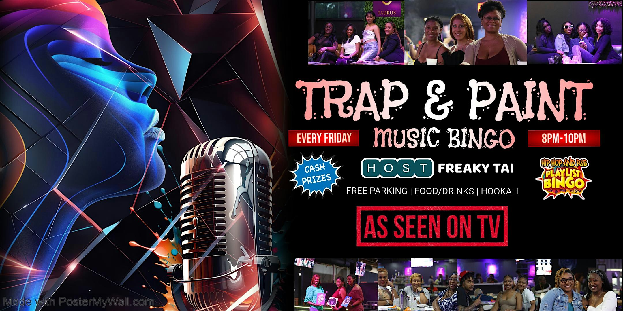 Trap & Paint + Music Bingo – Charlotte, NC