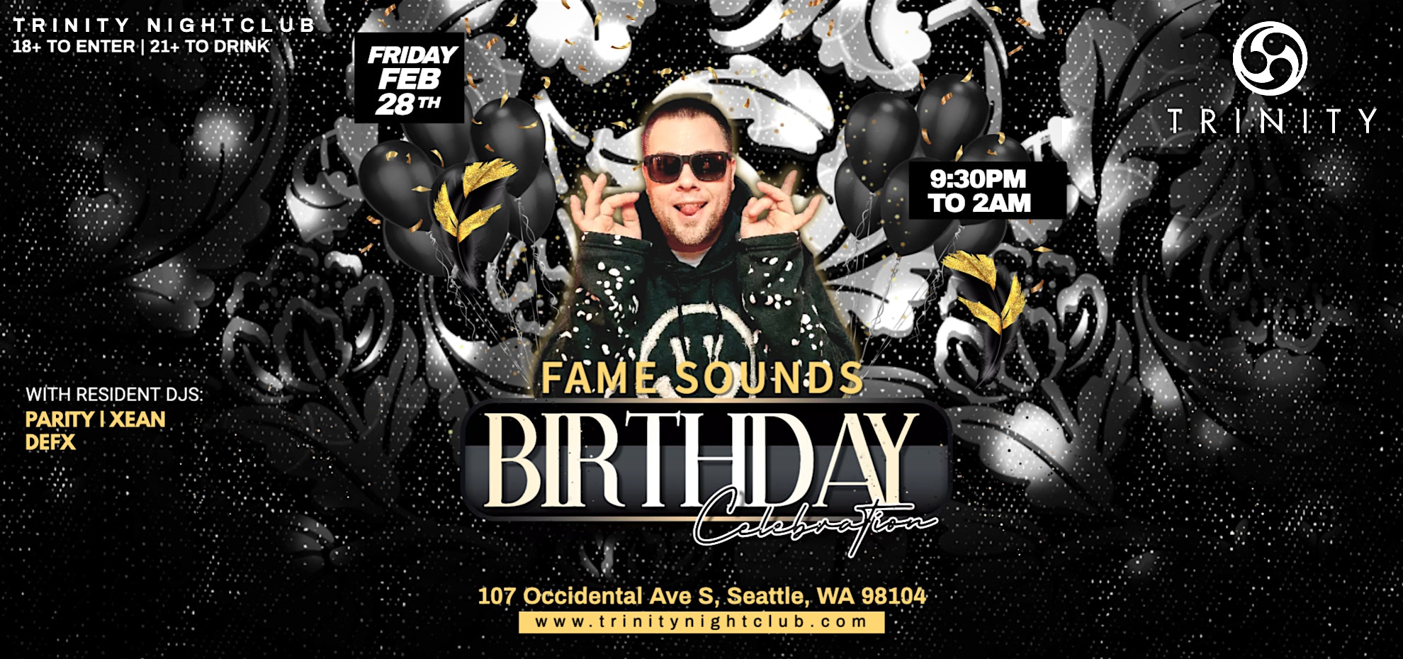 Fame Sounds Birthday Bash at Trinity – Seattle, WA