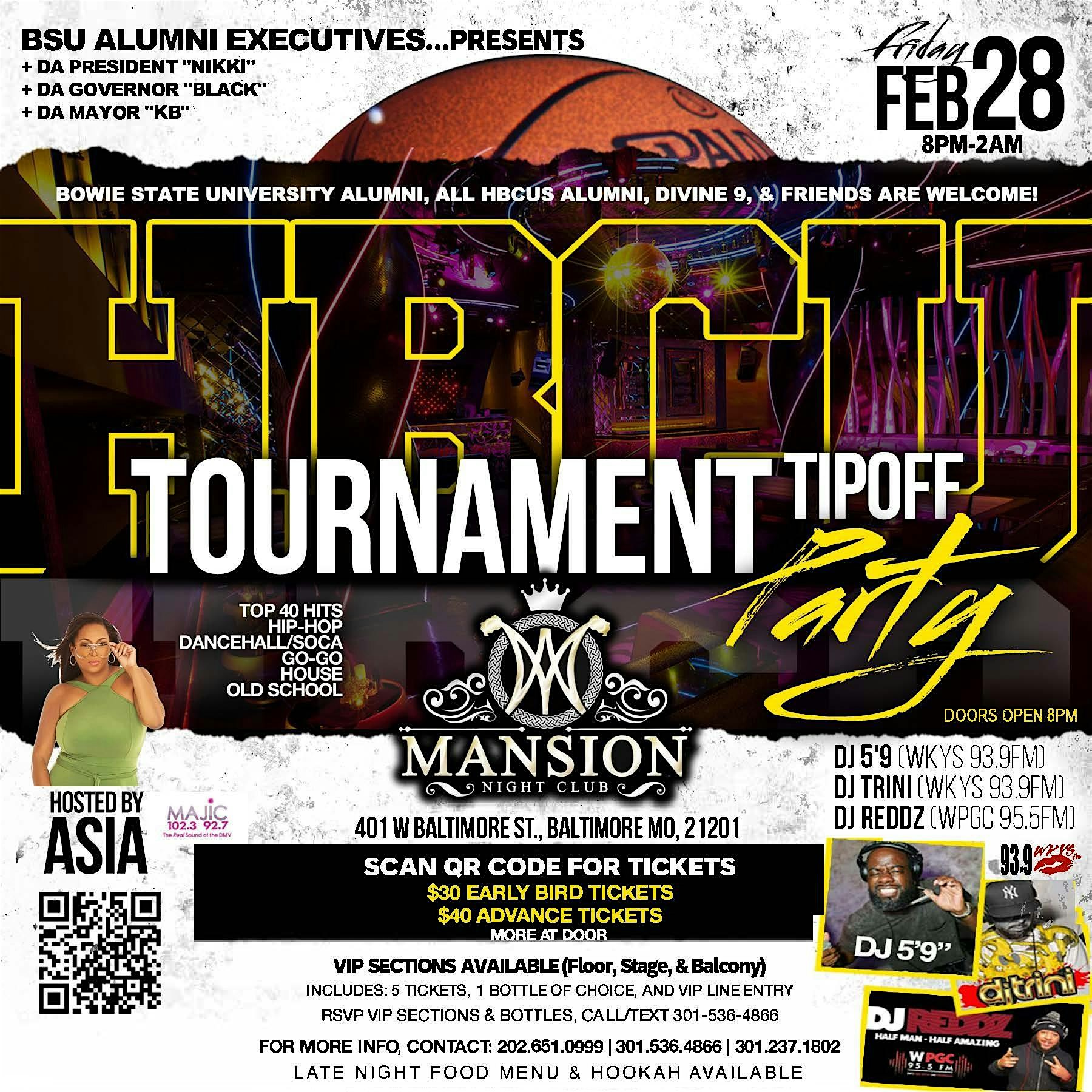 HBCU TOURNAMENT TIPOFF PARTY “The Official After Party of All Day Parties” – Baltimore, MD