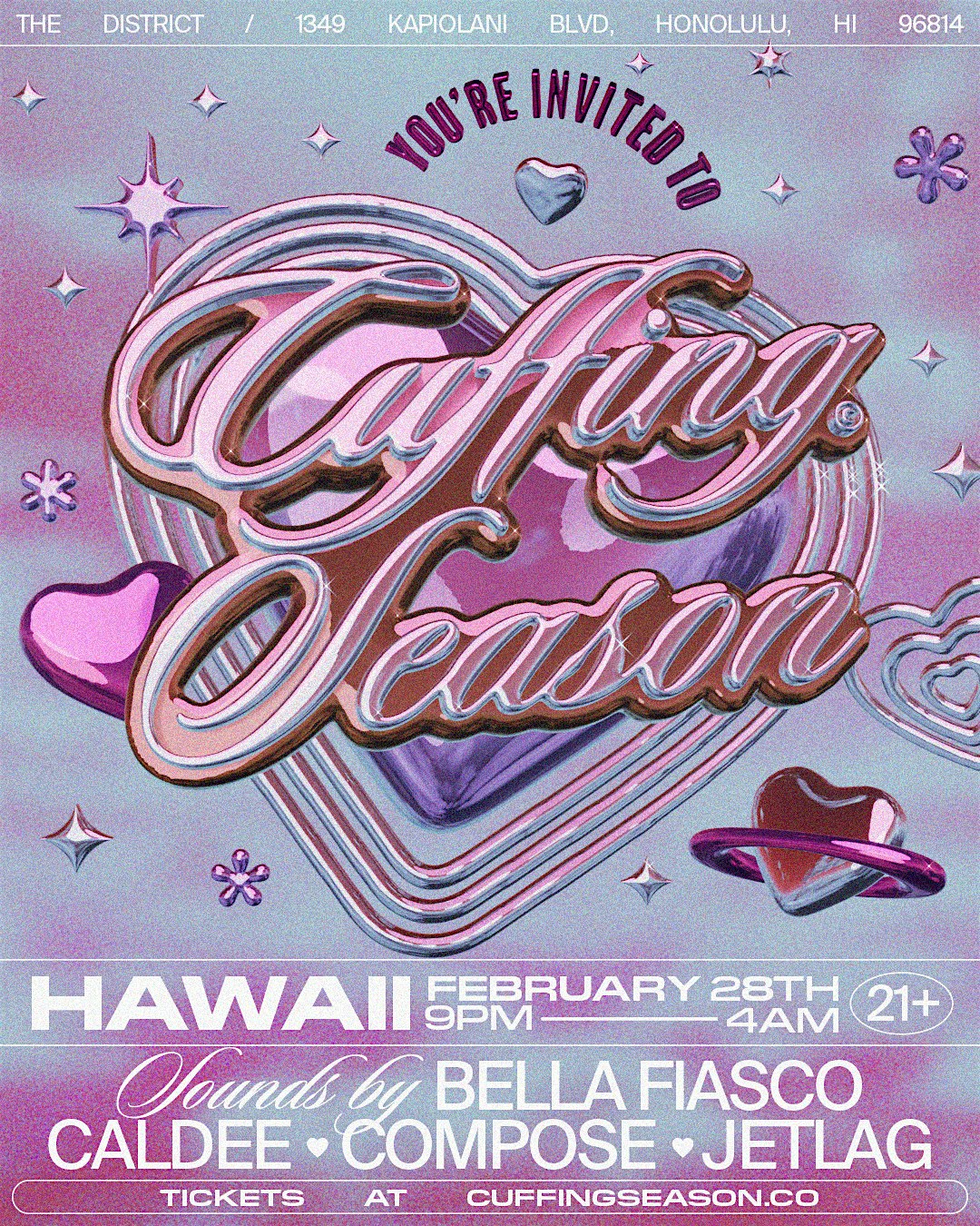 Cuffing Season Hawaii w/ Bella Fiasco – Honolulu, HI