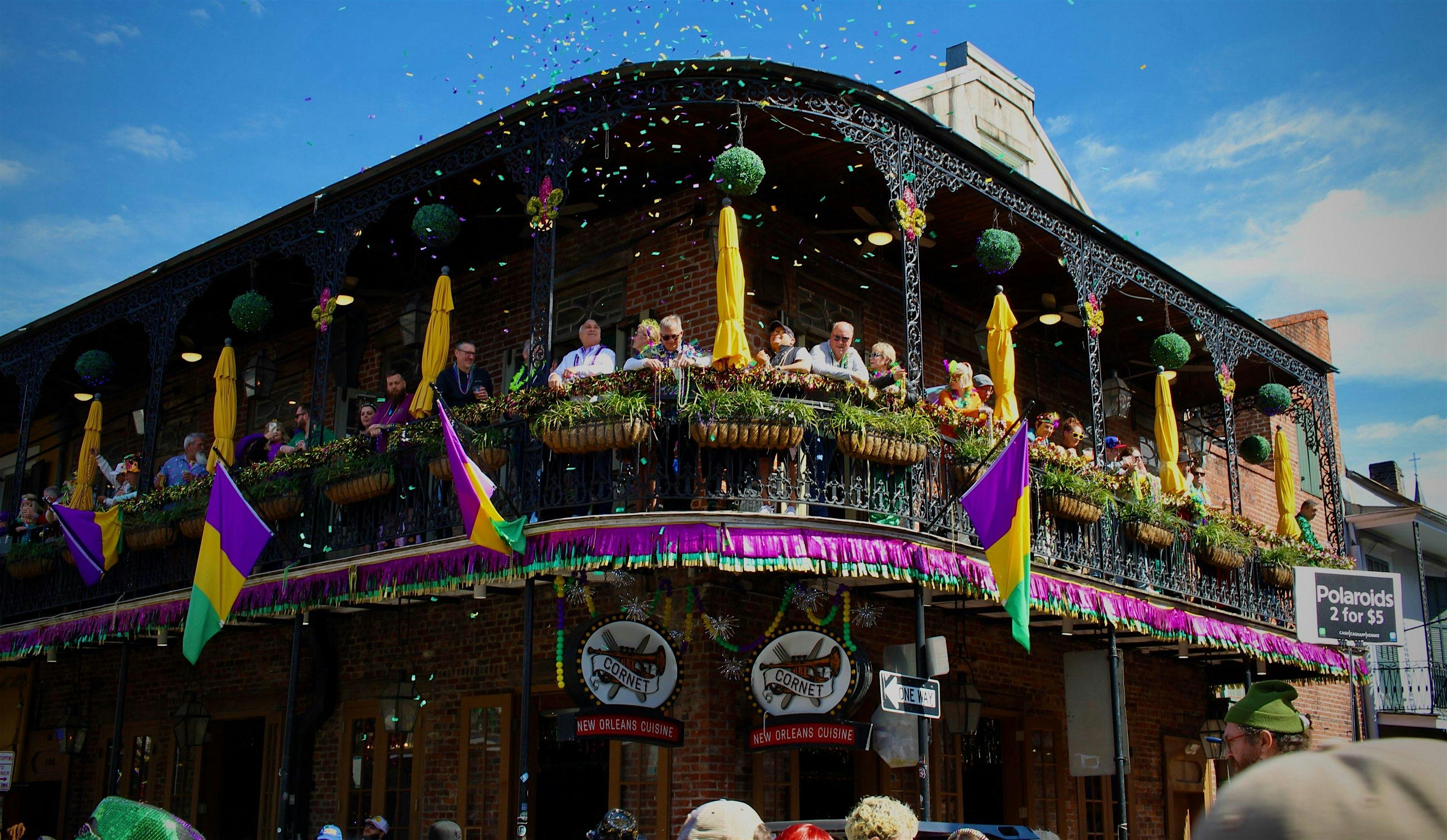 Mardi Gras Balcony Party Tickets Sunday DAY – New Orleans, LA