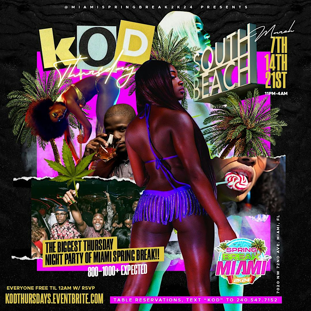 Miami Spring Break 2025: King of Diamonds THURSDAYS – Miami, FL