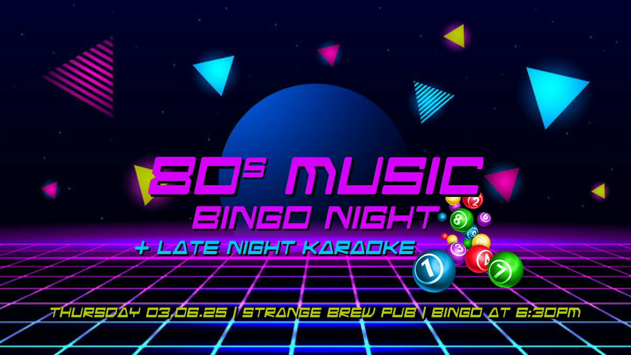 80s Music Bingo + Late Night Karaoke – Norwich, CT