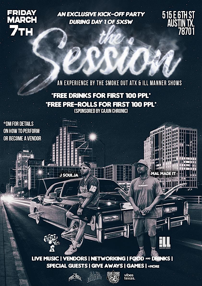 The Pre-Roll ATX Presents: THE SESSION – KICK OFF PARTY – Austin, TX