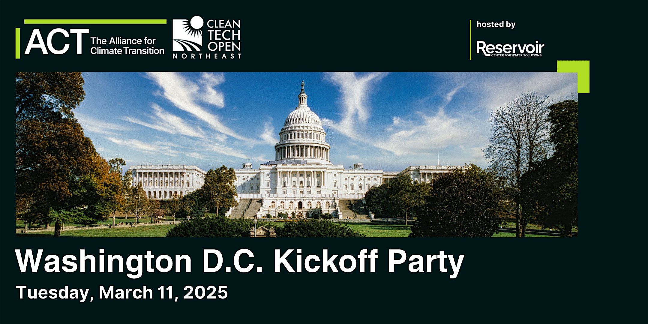 2024 Cleantech Open Northeast Washington D.C. Kickoff Party – Washington, DC