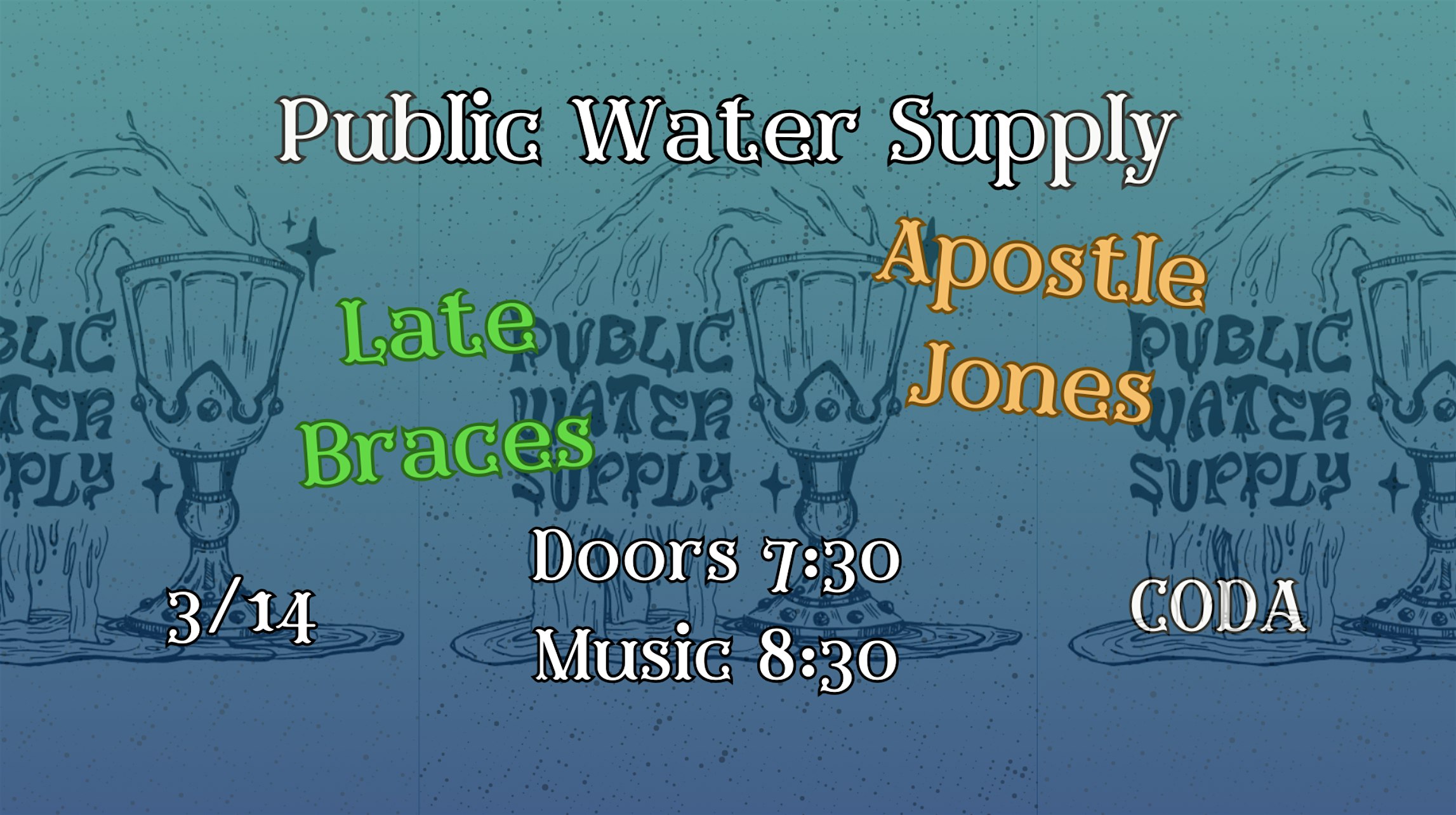 Public Water Supply | Apostle Jones | Late Braces – Cleveland, OH