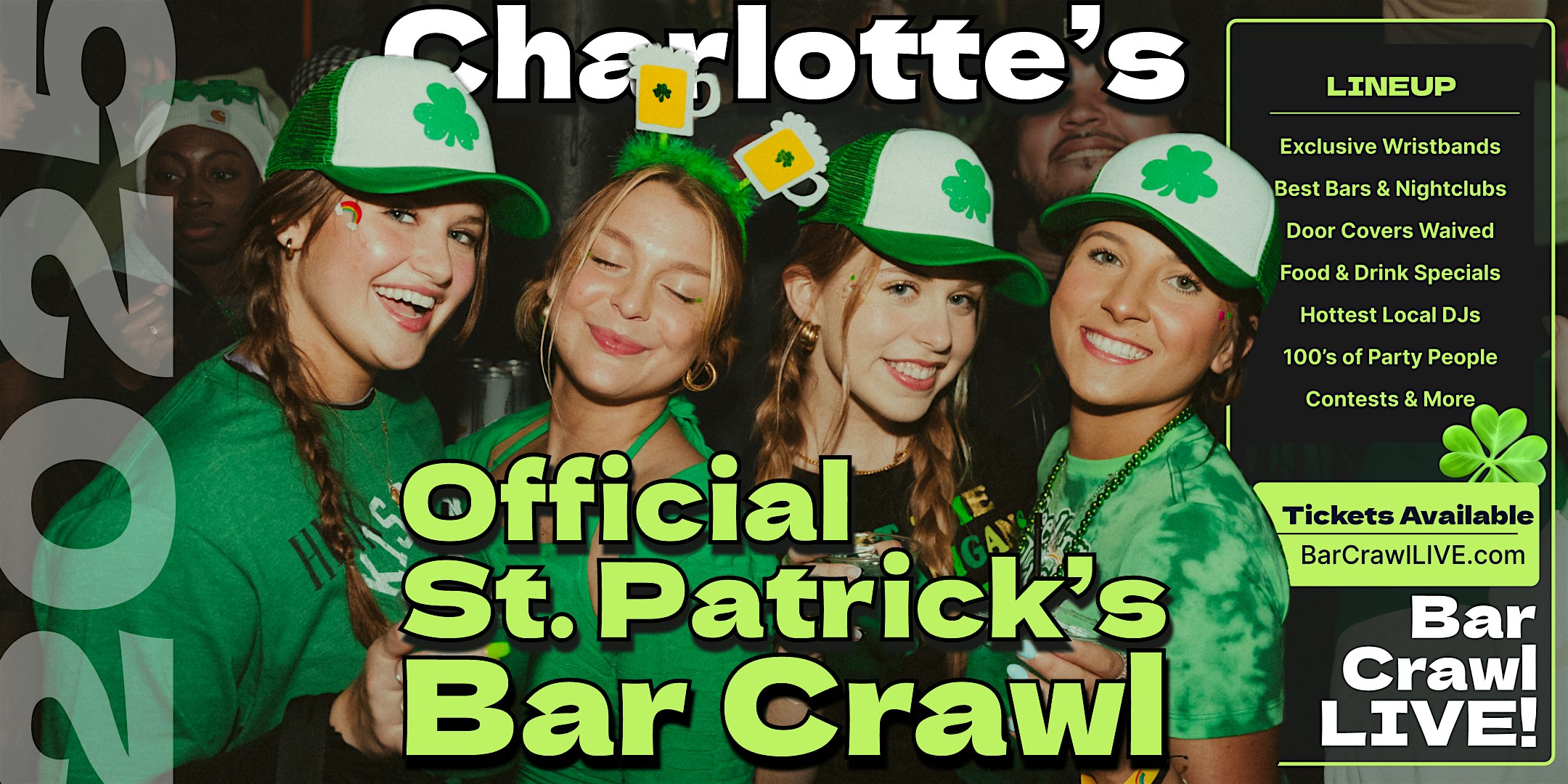 2025 Official Charlotte St Patricks Day Bar Crawl 2 Dates By Bar Crawl LIVE – Charlotte, NC