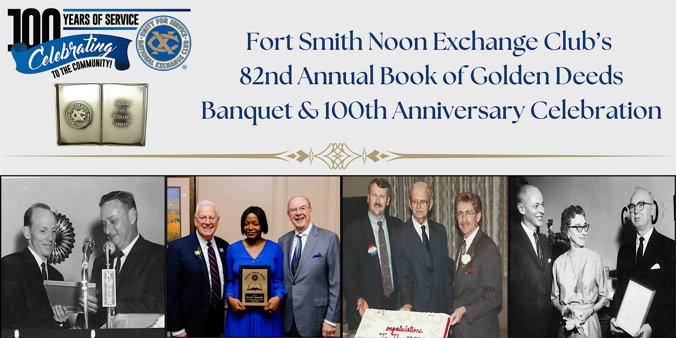 82nd Annual Book of Golden Deeds Banquet & 100th Anniversary Celebration – Fort Smith, AR