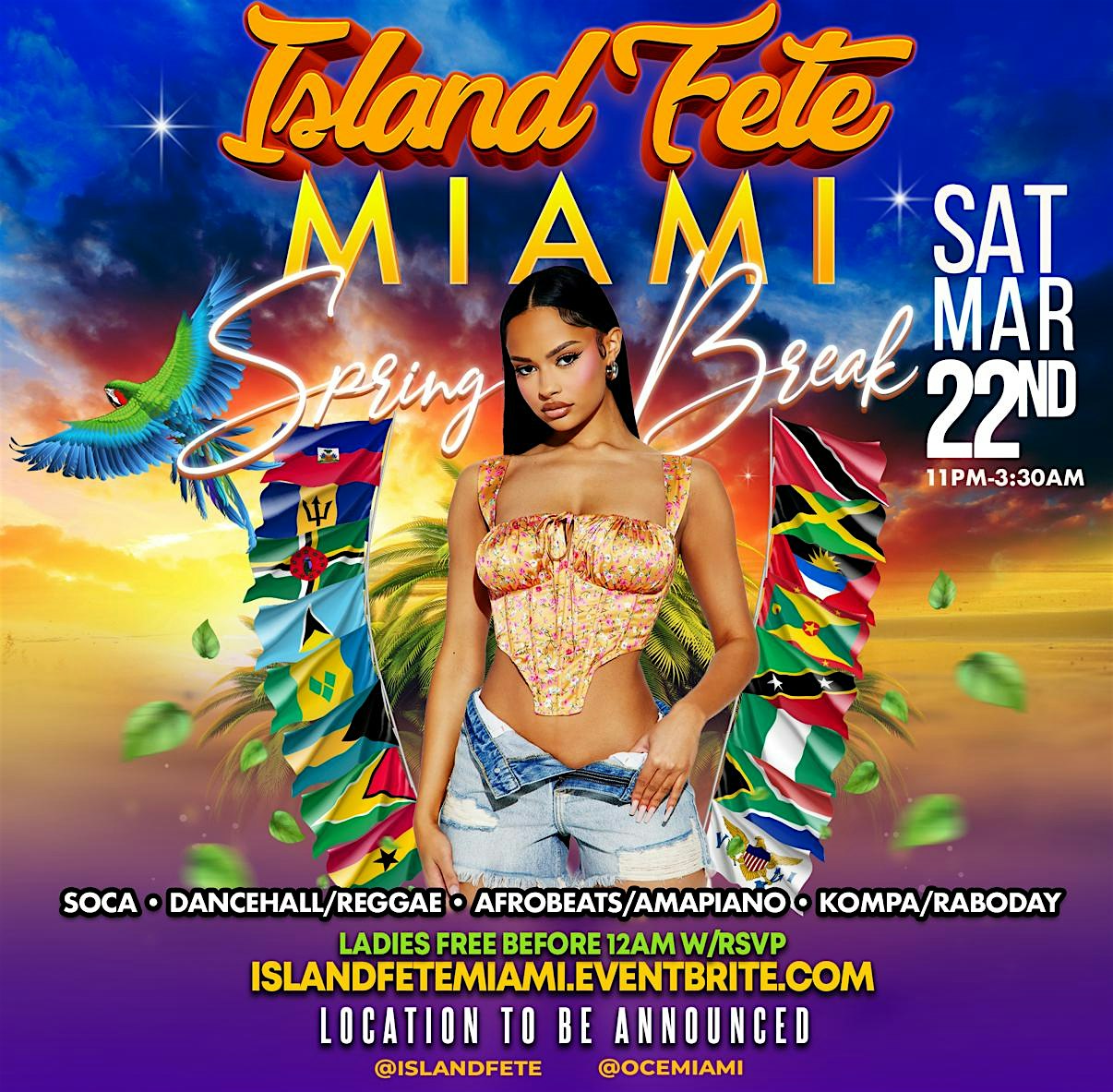 Island Fete : Flag Party – Spring Break – Hollywood, FL