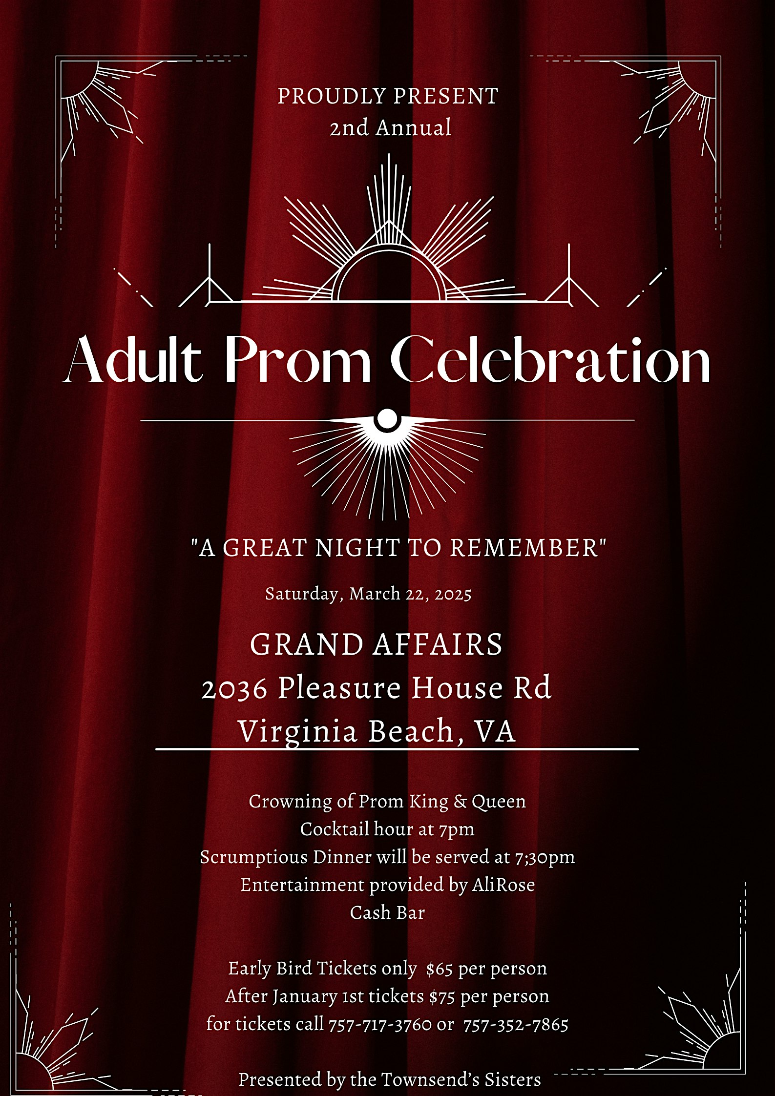 2nd Annual Adult Prom – Virginia Beach, VA