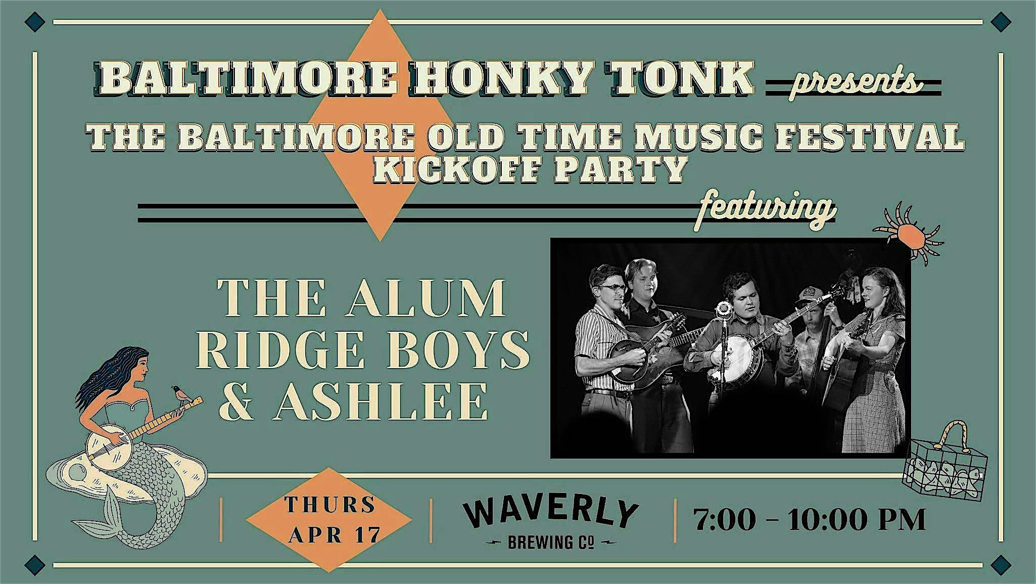 B’more Honky Tonk presents: Baltimore Old Time Music Festival Kickoff Party – Baltimore, MD