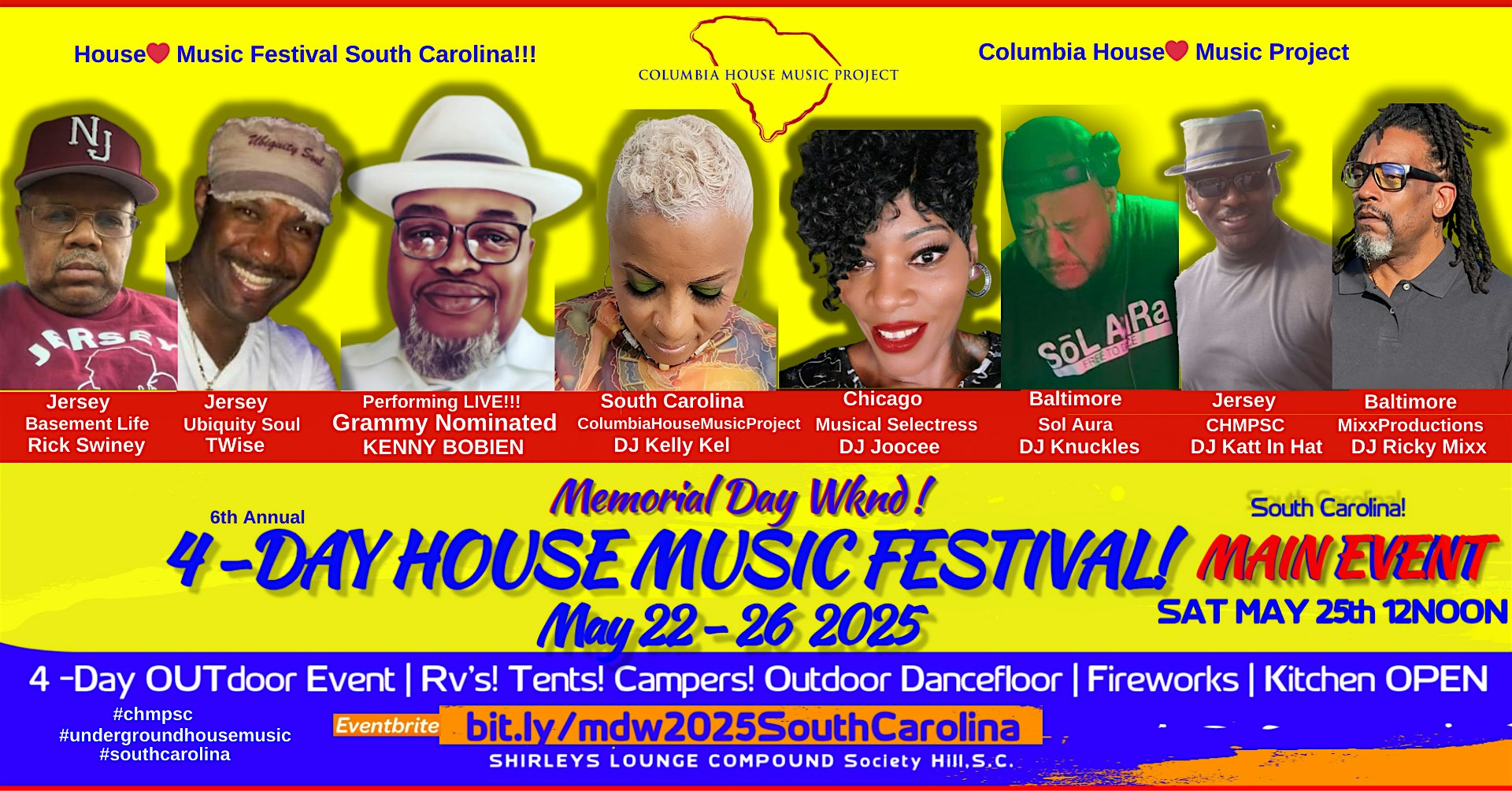 House Music Fesitval Memorial Day Wknd South Carolina – Society Hill, SC