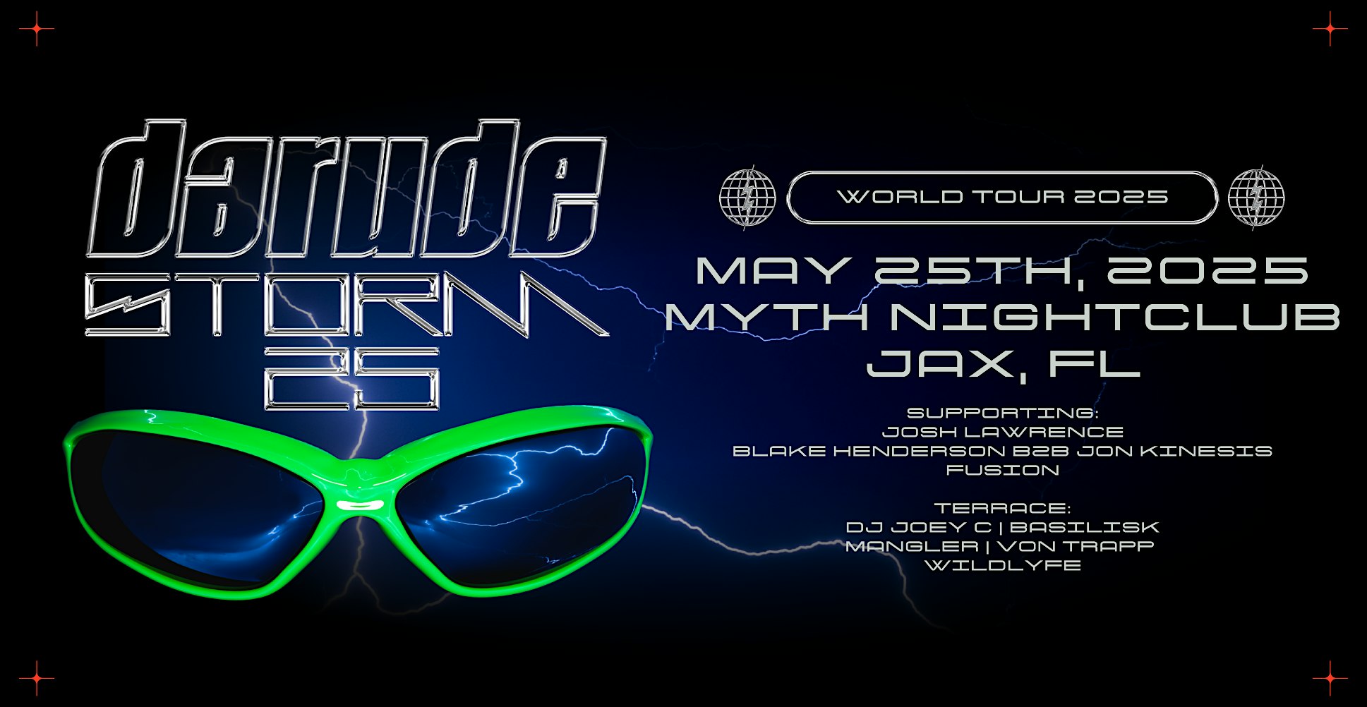 DARUDE Live at Myth Nightclub | Memorial Day Sunday 05.25.25 – Jacksonville, FL