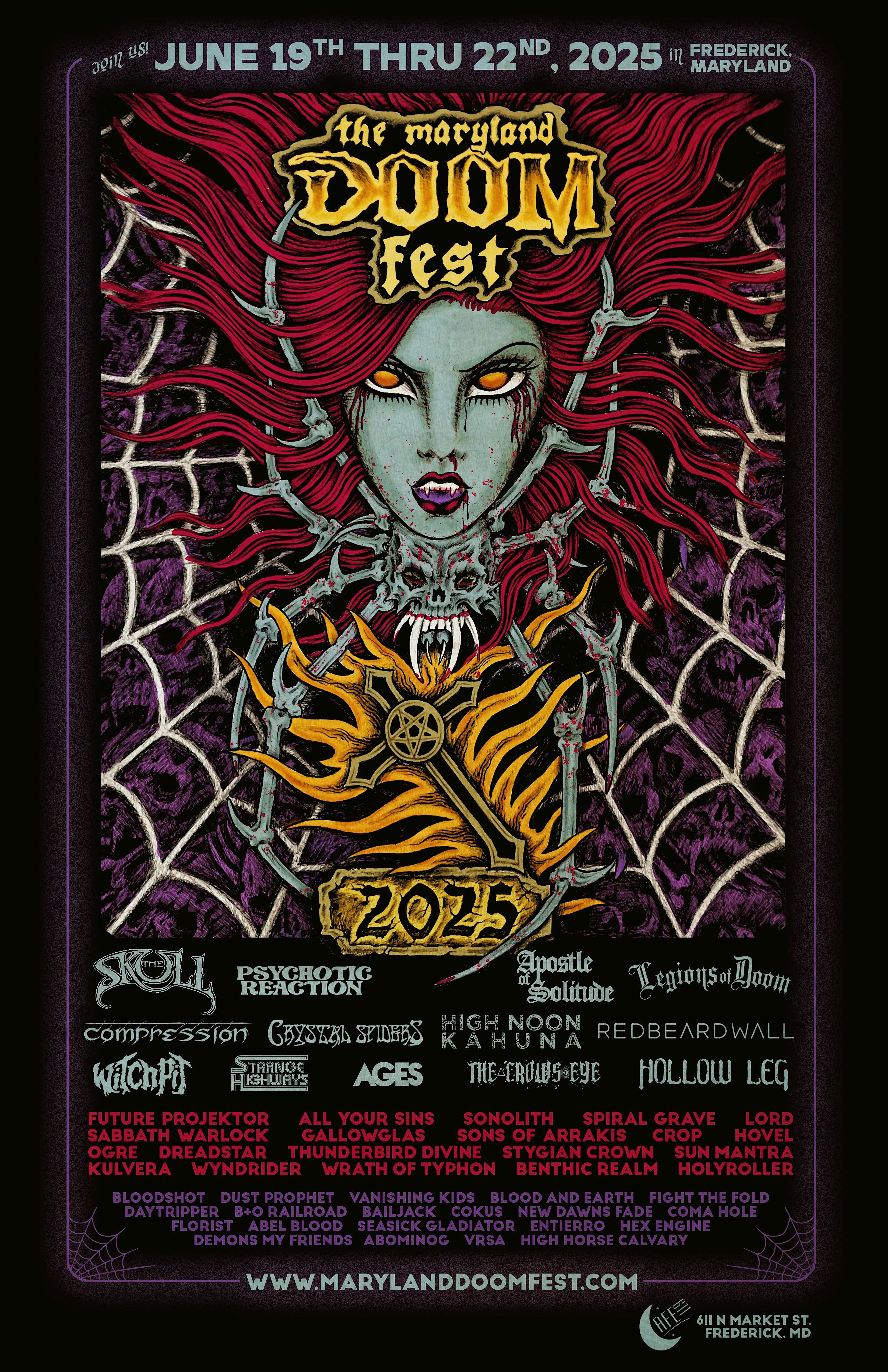 The Maryland DooM Fest 2025 WEEKEND PASSES – Frederick, MD