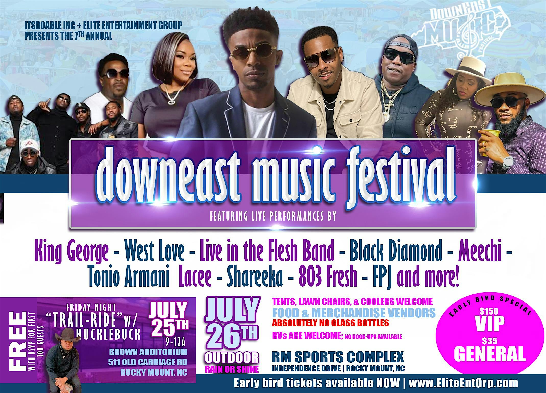 2025 DownEast Music Festival – Rocky Mount, NC