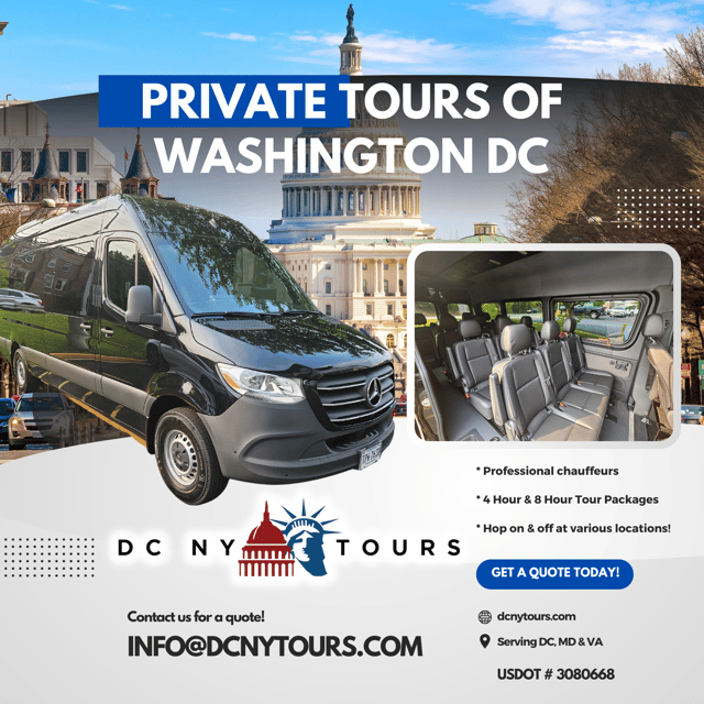 Customizable Private Guided Tour DC & Arlington Virginia – Washington DC