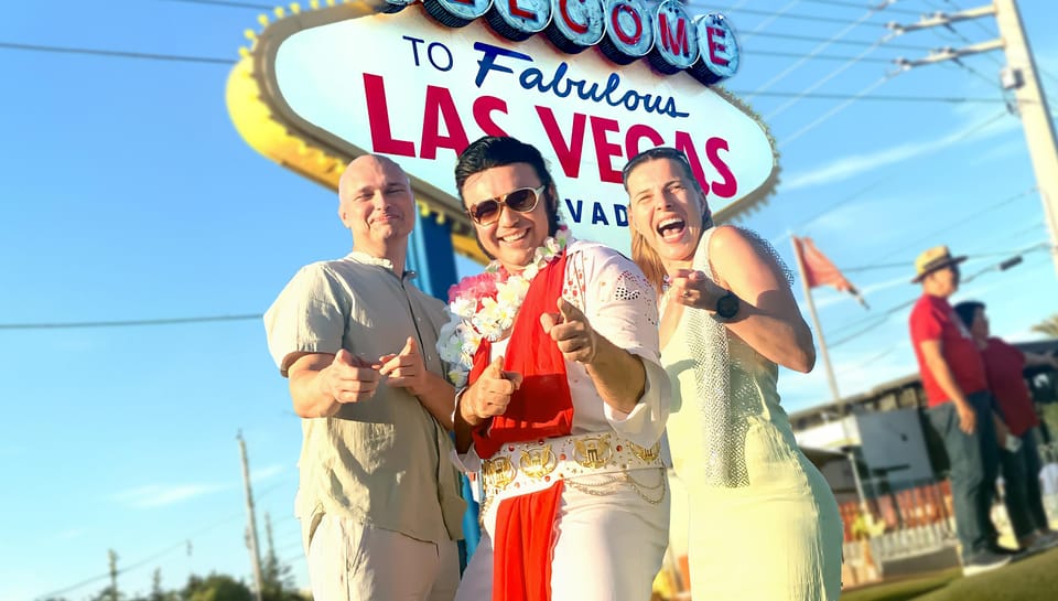 Las Vegas: Elvis Wedding with Las Vegas Sign Photos Included – Las Vegas, Nevada