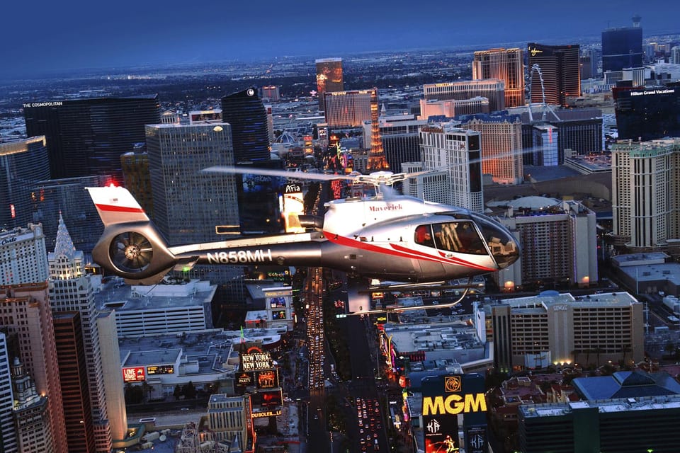 Las Vegas: Helicopter Night Flight over the Strip – Las Vegas, Nevada