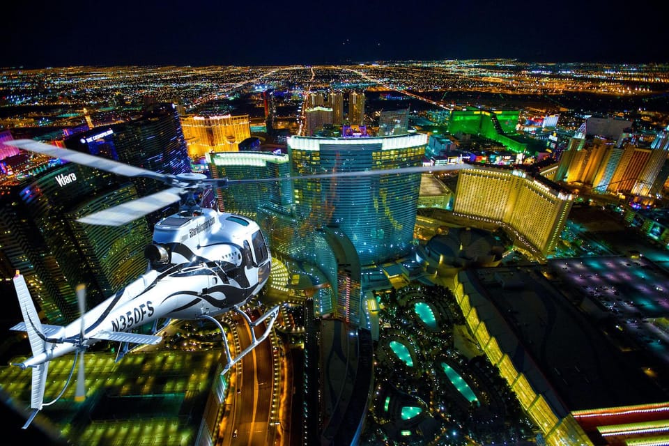 Las Vegas: Nighttime Helicopter Flight over the Strip – Las Vegas, Nevada