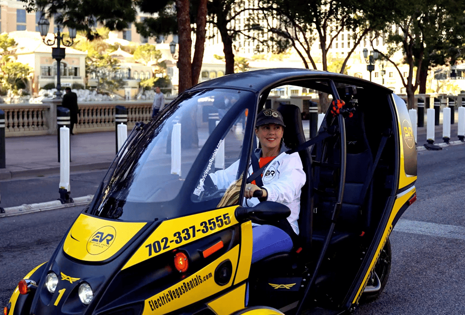 Las Vegas: Self-Drive Strip Tour in an Electric EVR car – Las Vegas, Nevada