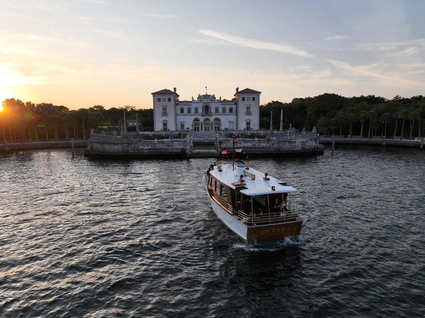 Miami Beach: Vizcaya Sunset Cruise Includes Food and Drink – Miami, Florida