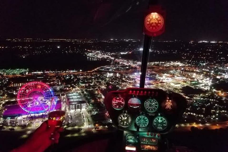 Orlando: Theme Parks at Night Helicopter Flight – Orlando, Florida