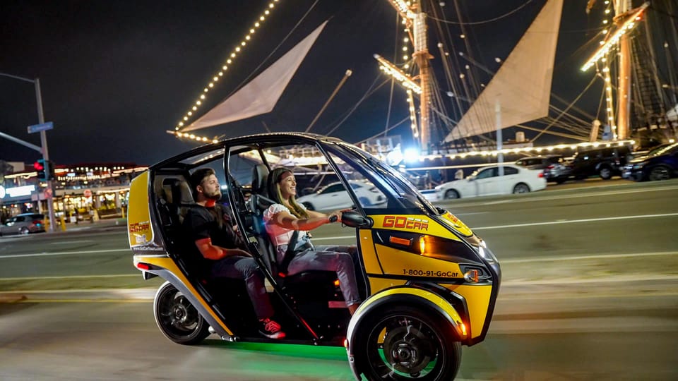 San Diego: Coronado Island Electric GoCar Night Tour – Coronado, California