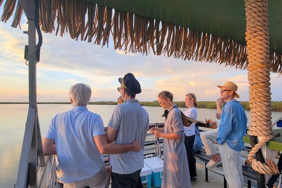 Tybee Island: Sunset Tiki Boat Adventure – Cockspur Island Lighthouse, Georgia