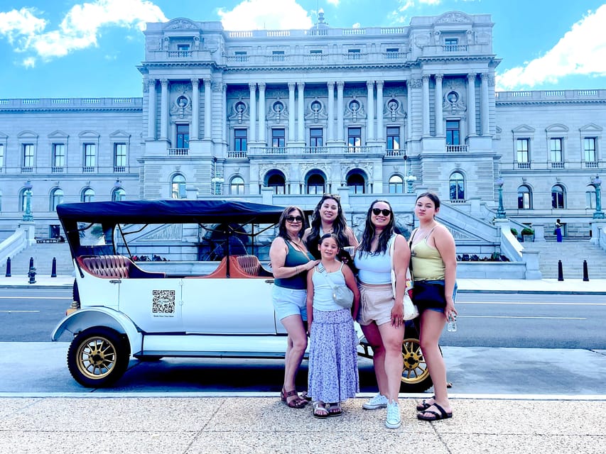 Washington, DC: Day & Night Electric Cart & Vintage Car Tour – Washington DC