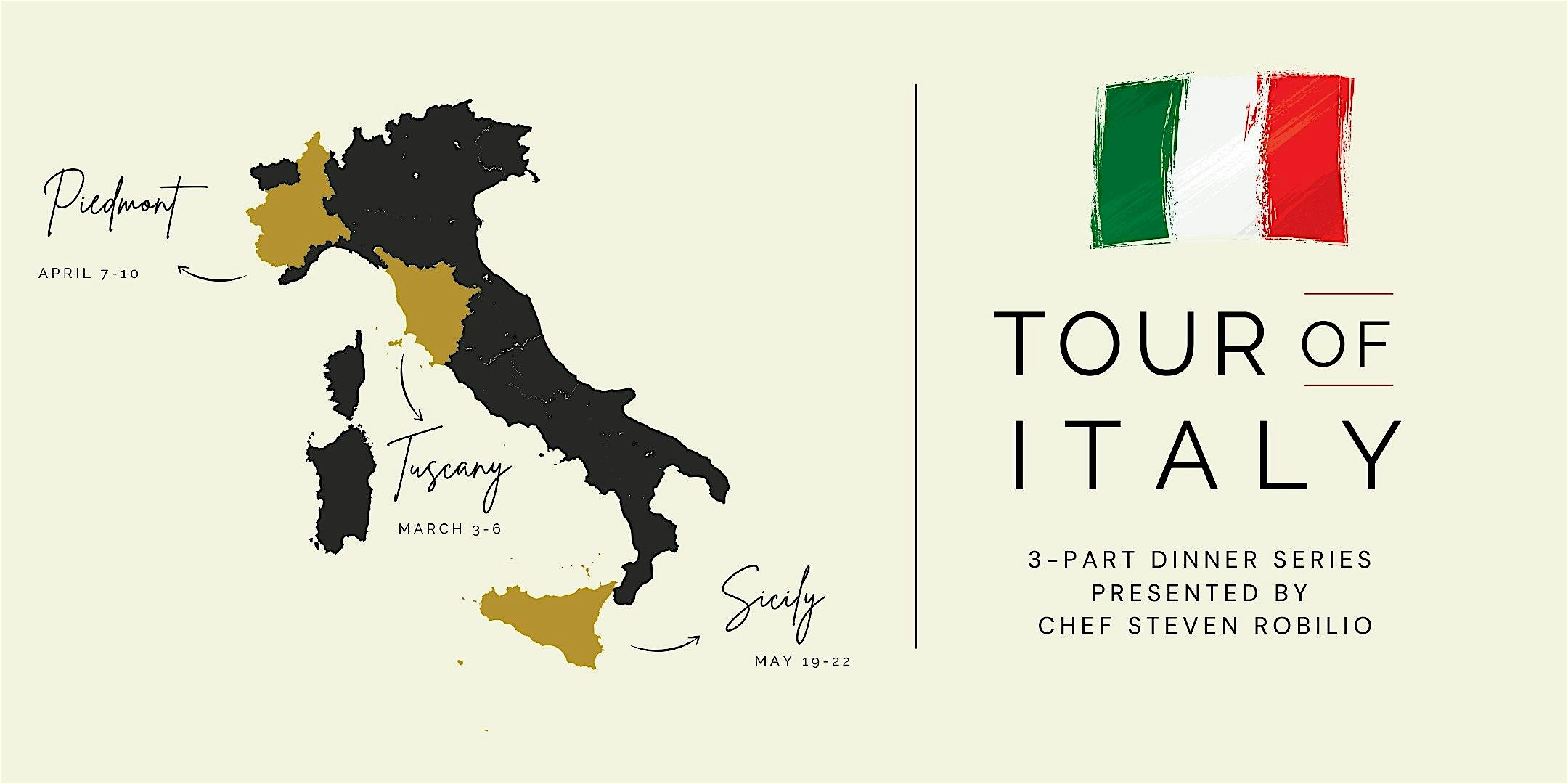 Chef Dinner: Tour of Italy-Tuscany at Amerigo Cool Springs – Brentwood, TN