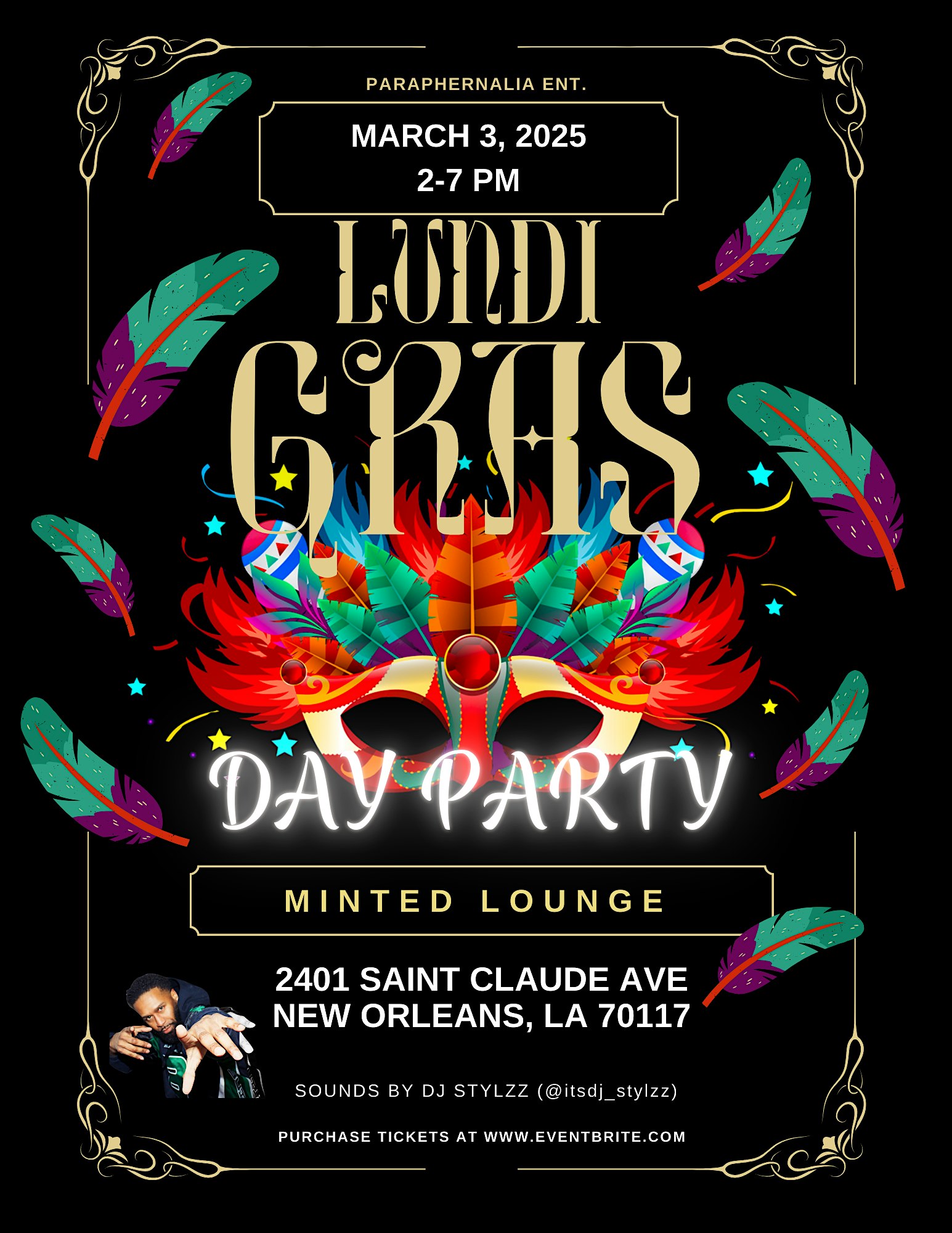 LUNDI GRAS DAY PARTY – New Orleans, LA