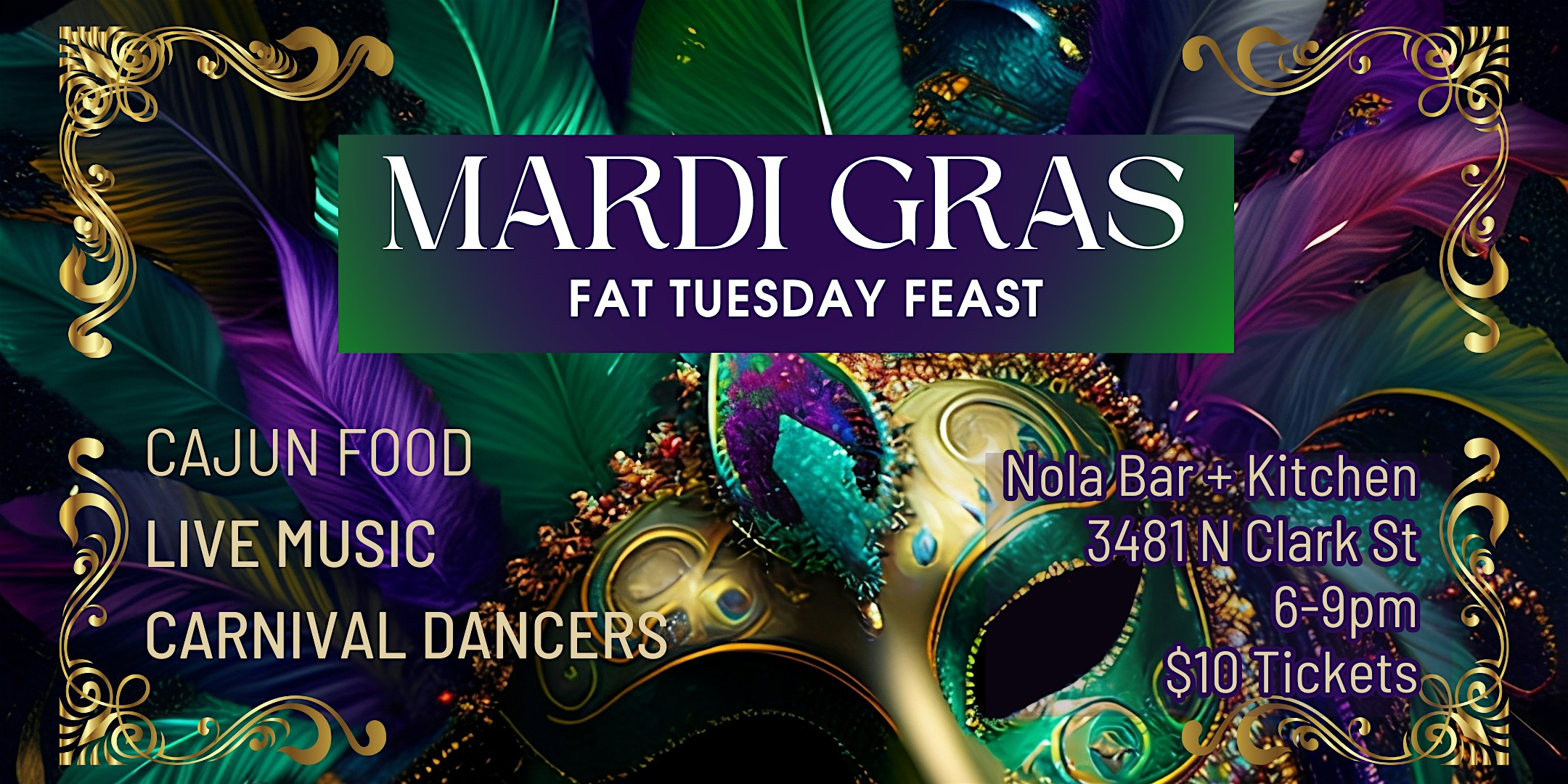 NOLA BAR AND KITCHEN’S FAT TUESDAY CELEBRATION – Chicago, IL