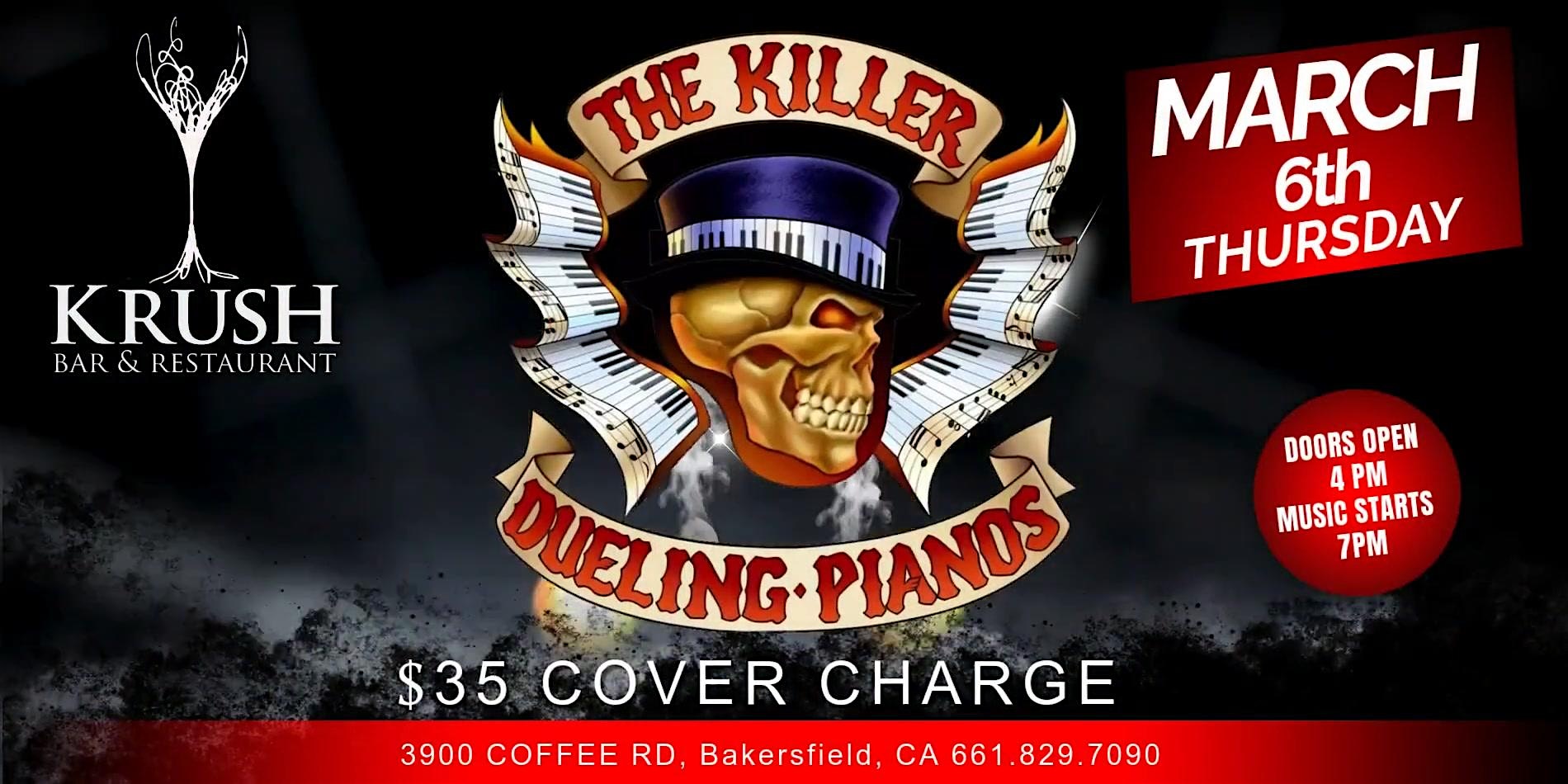 The KILLER Dueling Pianos Live At Krush – Bakersfield, CA