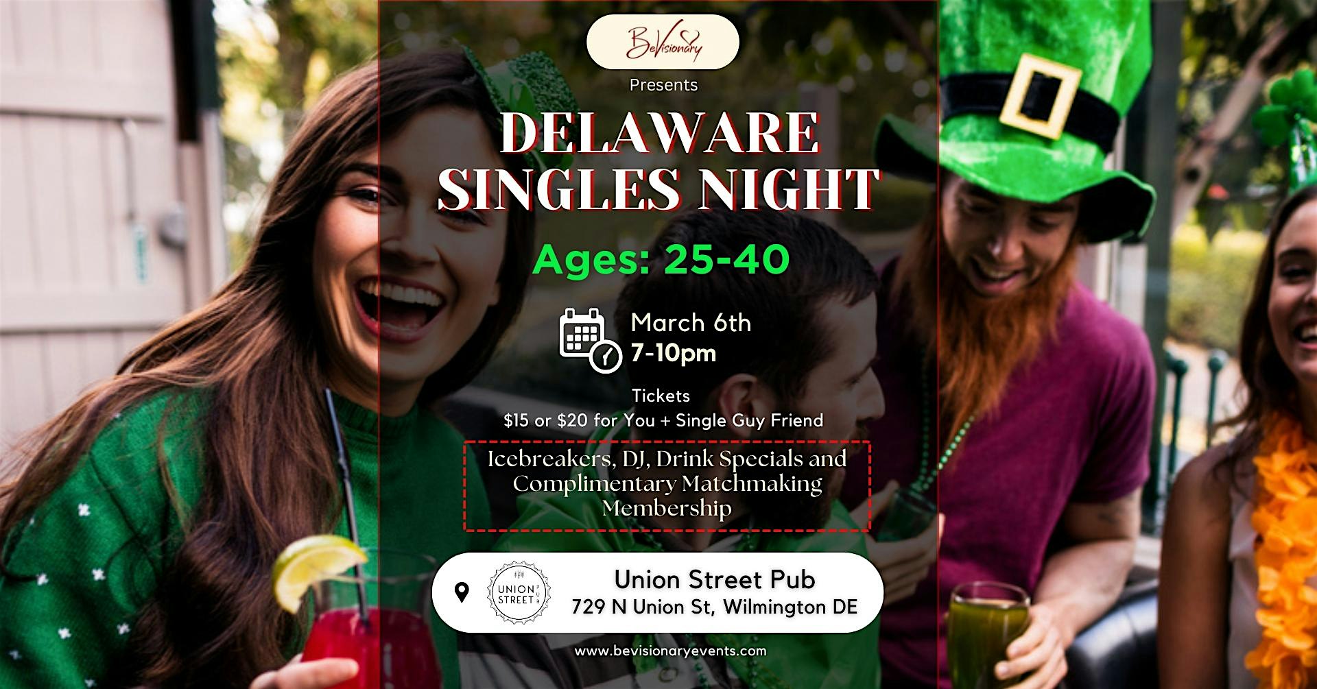 First Delaware Singles Night – Wilmington DE – Wilmington, DE