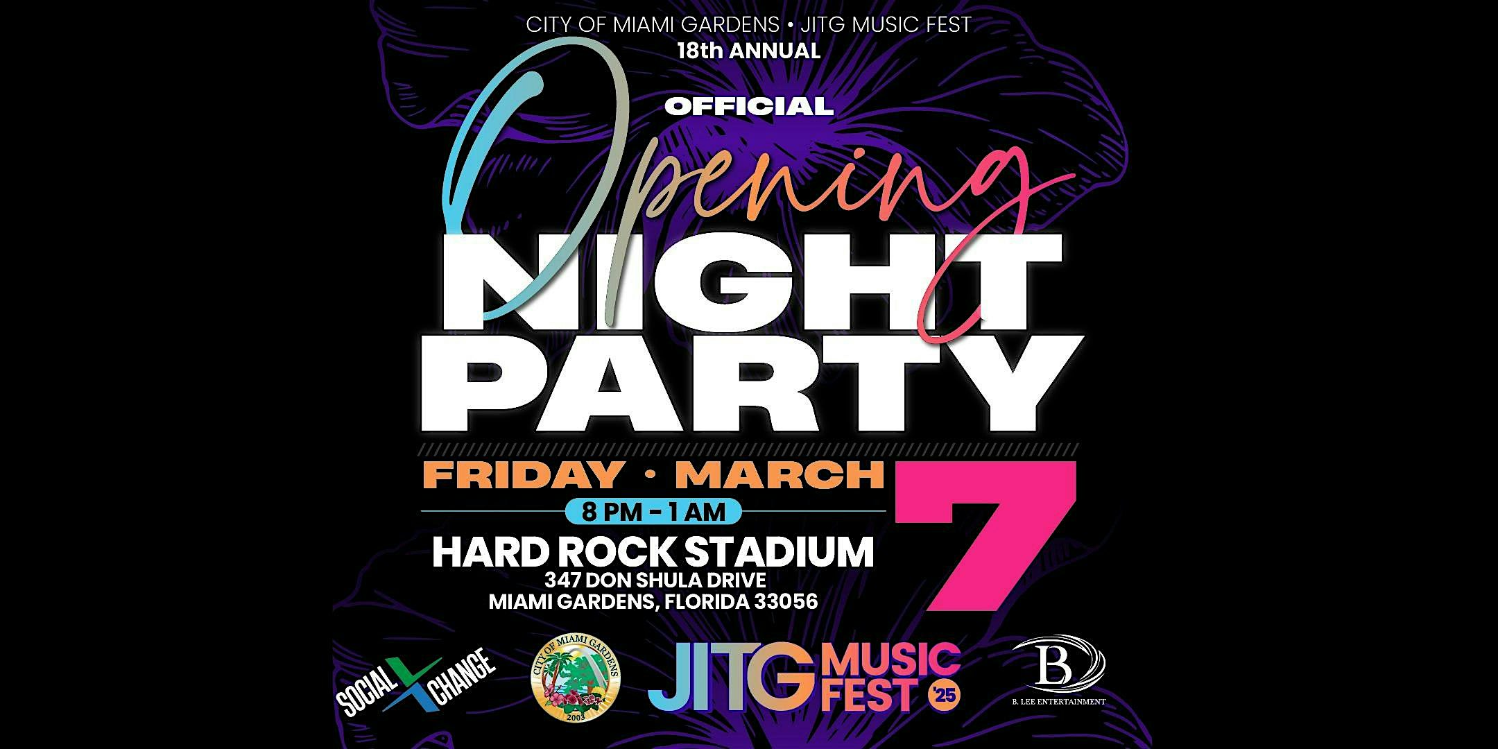 Jazz in the Gardens | Official Opening Night Party @ Hard Rock Stadium – Miami Gardens, FL