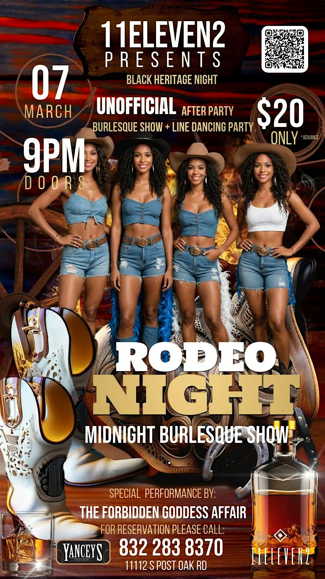 Bun B + Heritage Night + Midnight Rodeo Burlesque + Line Dancing – Houston, TX