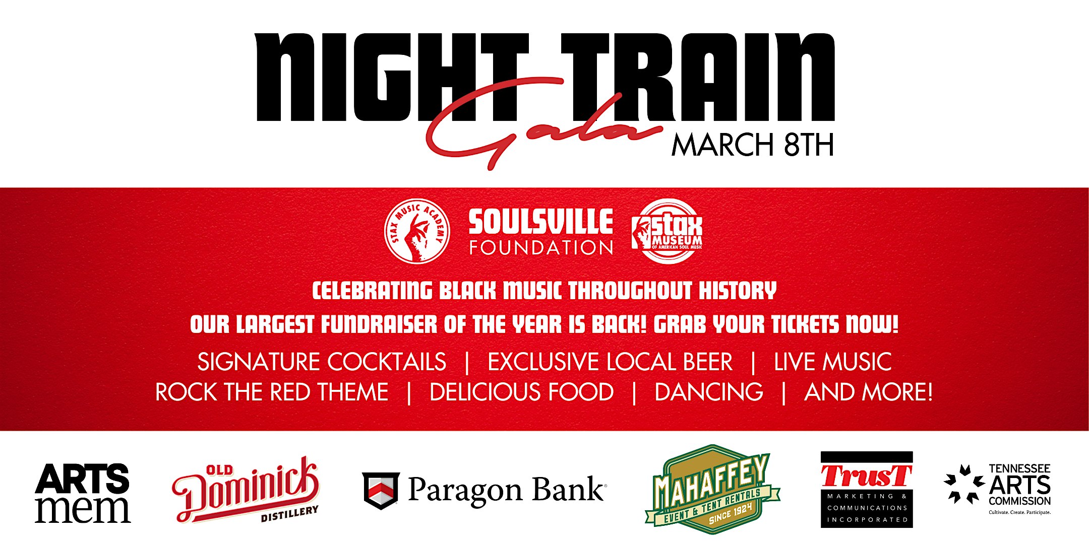 Night Train Gala-Cancelled – Memphis, TN