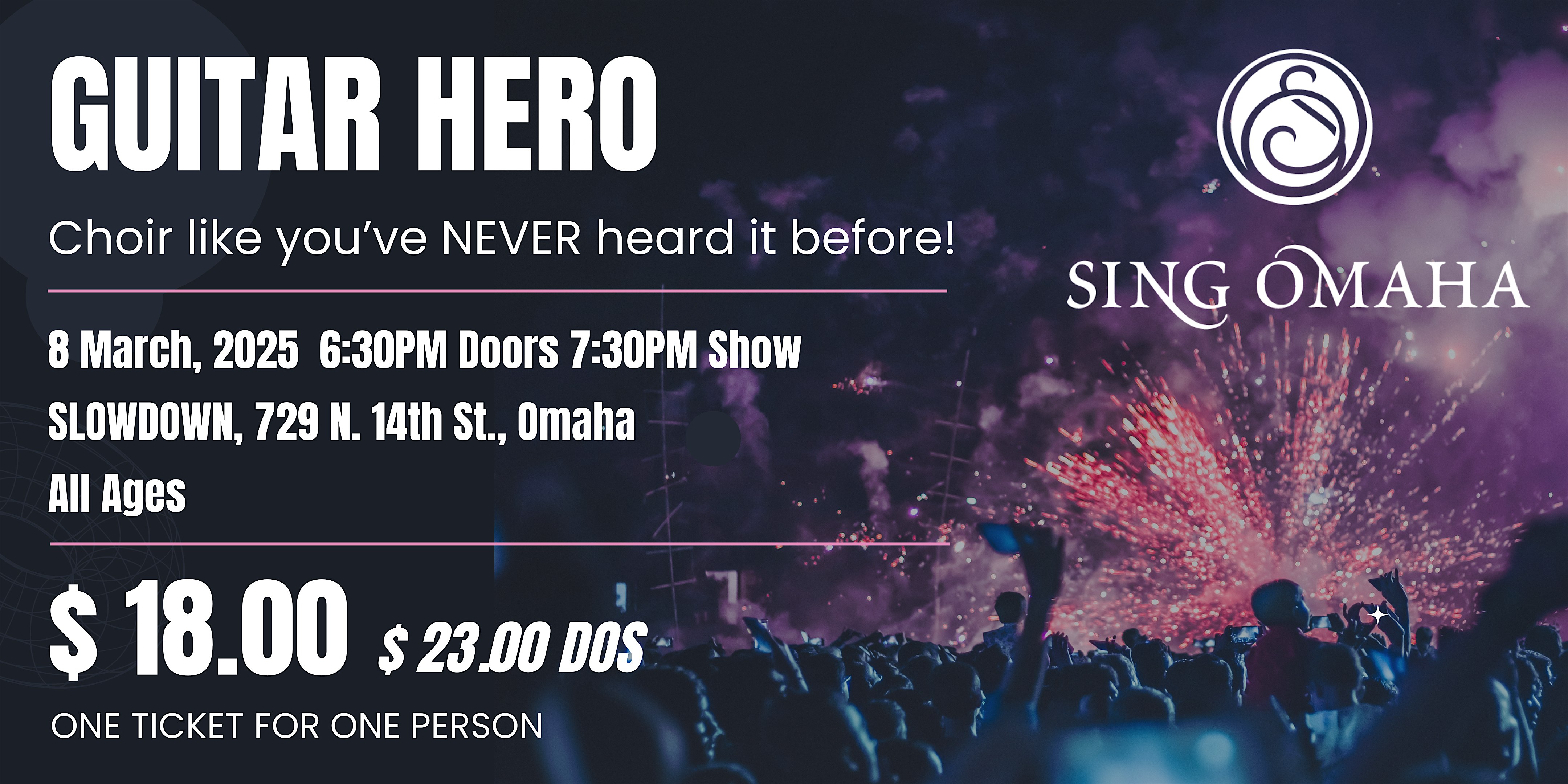 Sing Omaha presents: GUITAR HERO – Omaha, NE