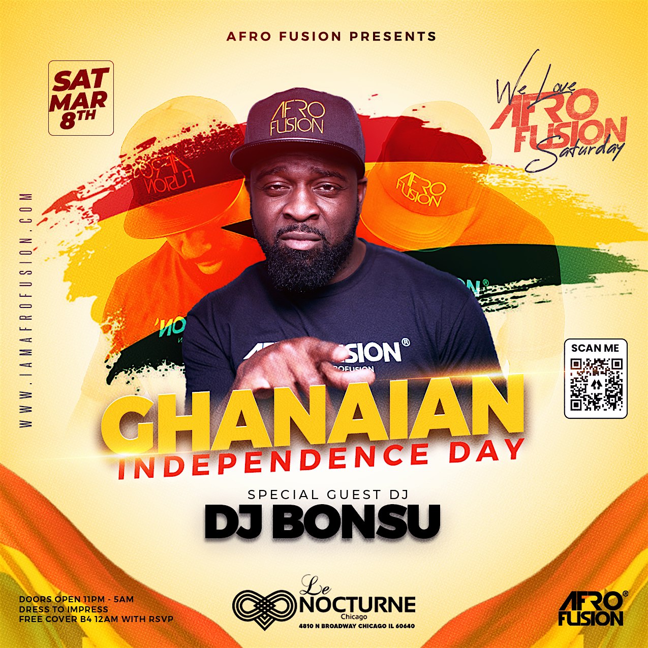 Afro Fusion Saturday: Ghana Independence | NSBE Party – Chicago, IL